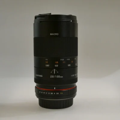 Samyang 100mm f2.8 ED UMC Macro Canon NOS nuovo mai utilizzato vintage - Ottica Centrale Vicenza